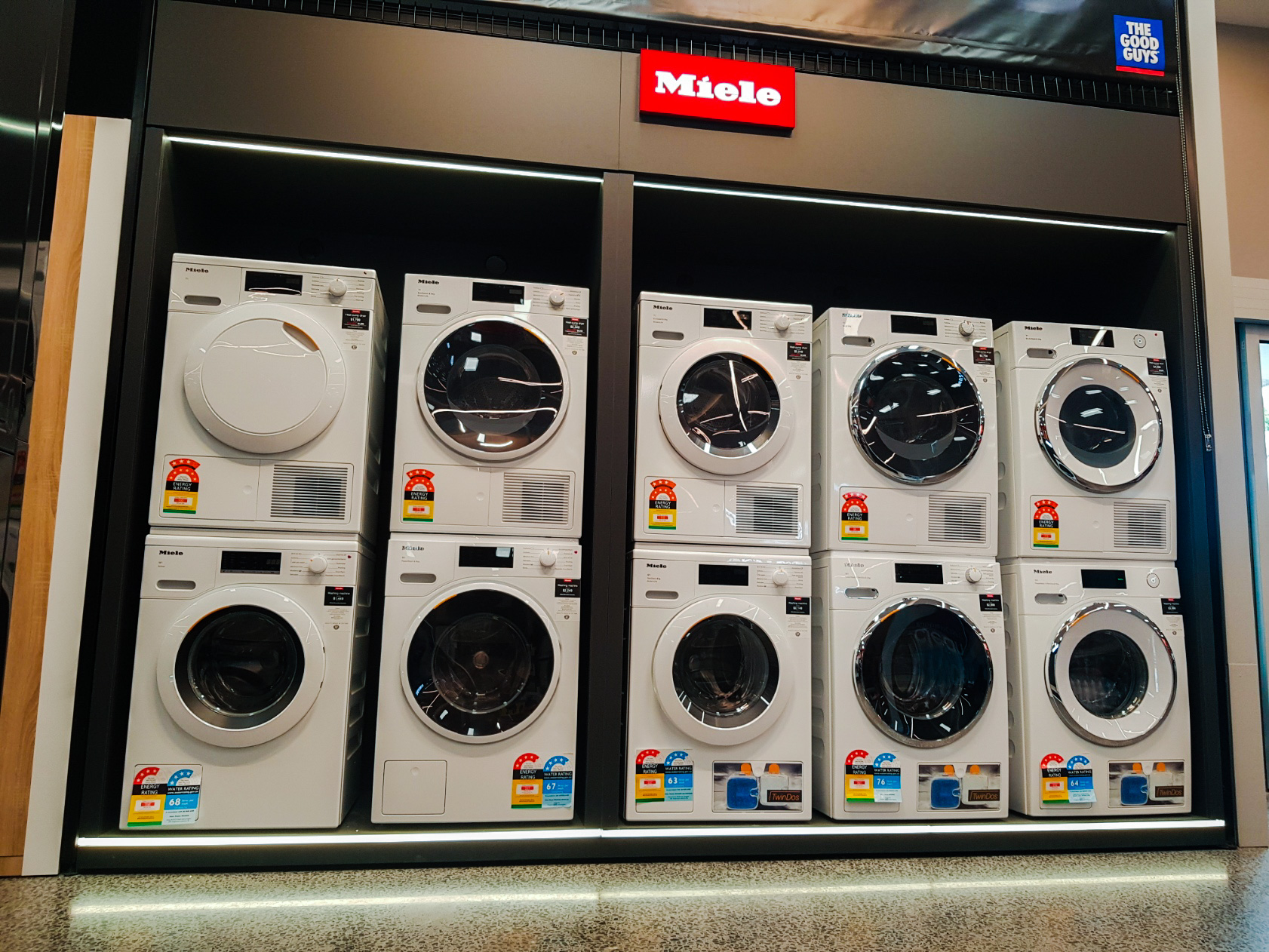 Miele appliance display kitchen