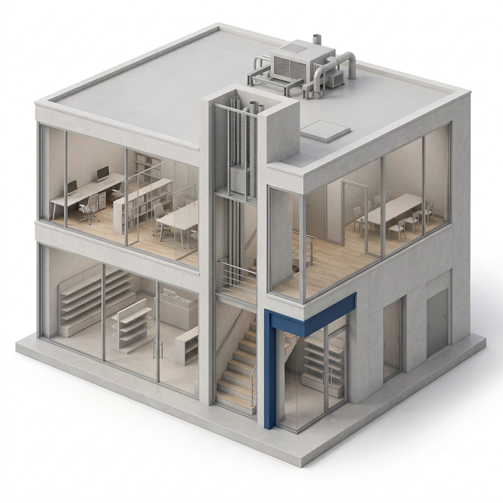 Conceptual architectural illustration of Landlords & Asset Owners